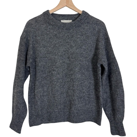 Everlane Alpaca Crew Sweater Size Small In Gray - Picture 5 of 13
